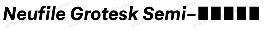 Neufile Grotesk Semi字体转换